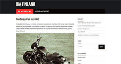 Desktop Screenshot of ibafinland.org